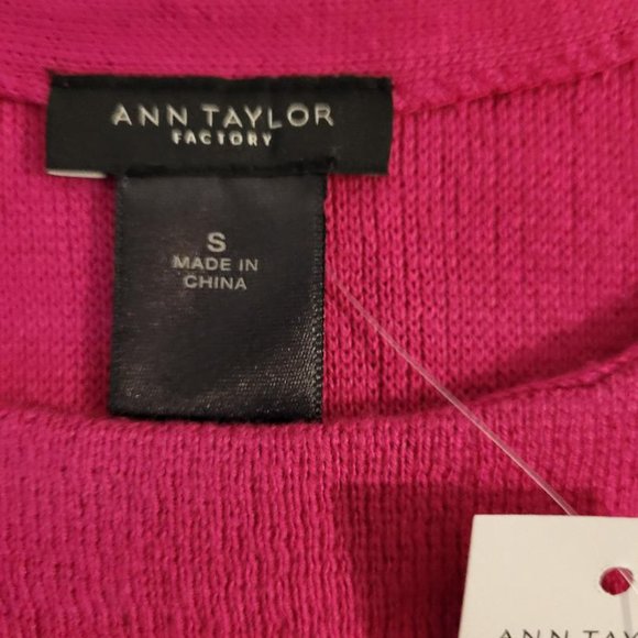 Ann Taylor Factory Pink Knit Short Sleeve Dress - Picture 5 of 5